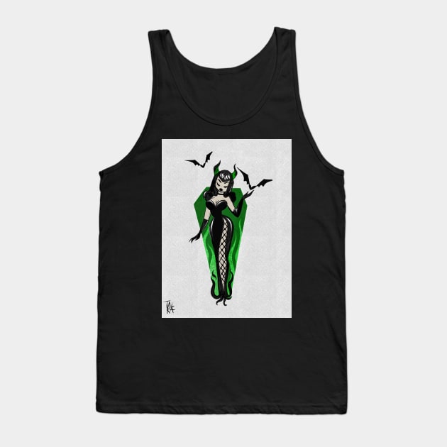 Green darkness Tank Top by Talkapollock